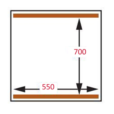 Machine sous-vide, double chambre 550x700xh235 mm. - 100 m3/h CF-170/S